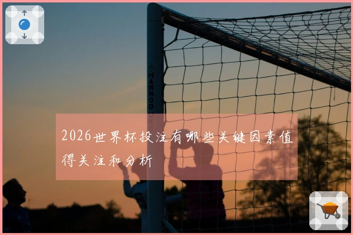 2026世界杯投注有哪些关键因素值得关注和分析